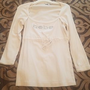 Bebe white shirt size L